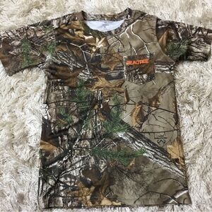 TREES TRAILS Boys size XL 16/18 REALTREE HUNTING SHIRT
